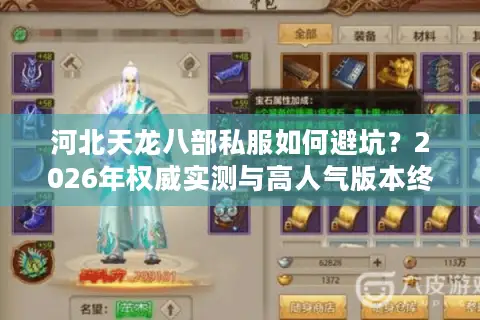 河北天龙八部私服如何避坑？2026年权威实测与高人气版本终极推荐